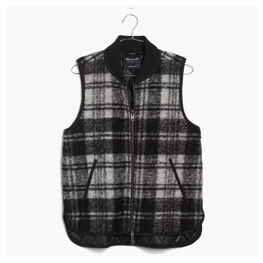 MADEWELL Reversible Vest in Copeland Plaid